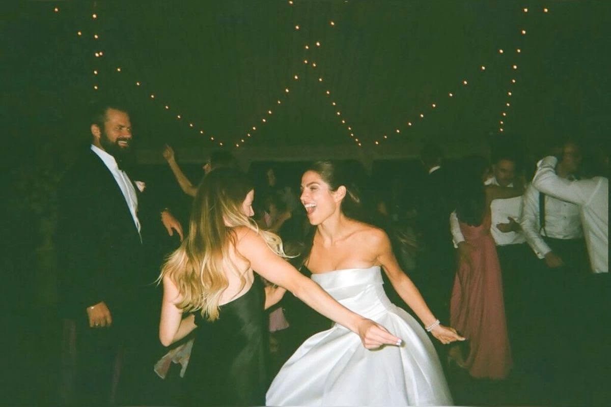 Bride dancing